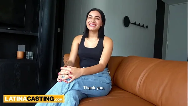 Colombian teen cutie turns the heat on casting not wearing any panties!