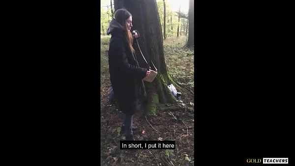 Young shy Russian girl gives a blowjob in a German forest and swallow sperm in POV  (first homemade porn from family archive). #amateur #homemade #skinny #russiangirl #bj #blowjob #cum #cuminmouth #swallow